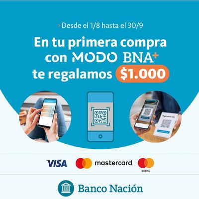 Ofertas de Bancos y Seguros en Mar del Plata | Bco. Nación Beneficios Destacados de Banco Nación | 7/8/2023 - 30/9/2023