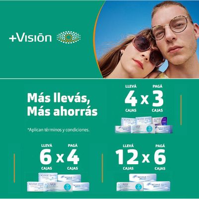 Ofertas de Farmacias y Ópticas en Caseros | + visión Más llevás, más ahorrás de +Vision | 29/8/2023 - 13/10/2023