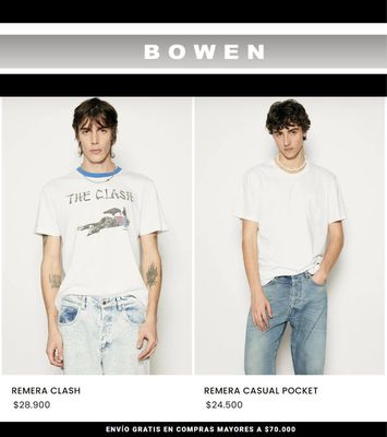 Ofertas de Ropa, Zapatos y Accesorios en Mar del Plata | Bowen On Sale! de Bowen | 6/9/2023 - 4/10/2023
