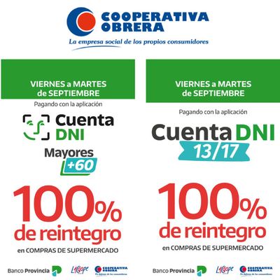 Catálogo Cooperativa Obrera en La Plata | Cooperativa O. financiación | 7/9/2023 - 30/9/2023