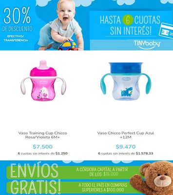 Ofertas de Juguetes, Niños y Bebés en Córdoba | Envío Gratis! Tiny Baby de Tiny Baby | 7/9/2023 - 23/9/2023
