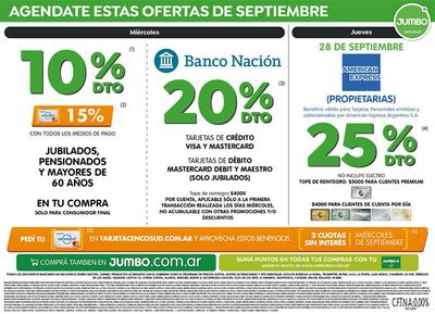 Ofertas de Hiper-Supermercados en Salta | VP MENSUAL GENÉRICO de Jumbo | 8/9/2023 - 30/9/2023
