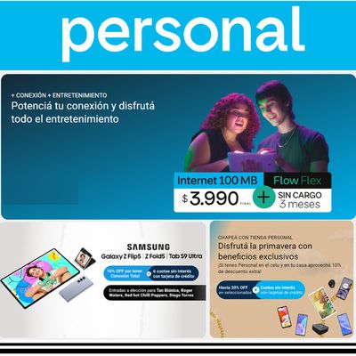 Ofertas de Electrónica y Electrodomésticos en Avellaneda (Buenos Aires) | Personal Conexión+entretenimiento de Personal | 8/9/2023 - 30/9/2023