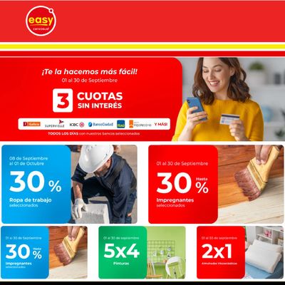 Ofertas de Muebles y Decoración en Salta | Easy Promociones destacadas de Easy | 11/9/2023 - 30/9/2023