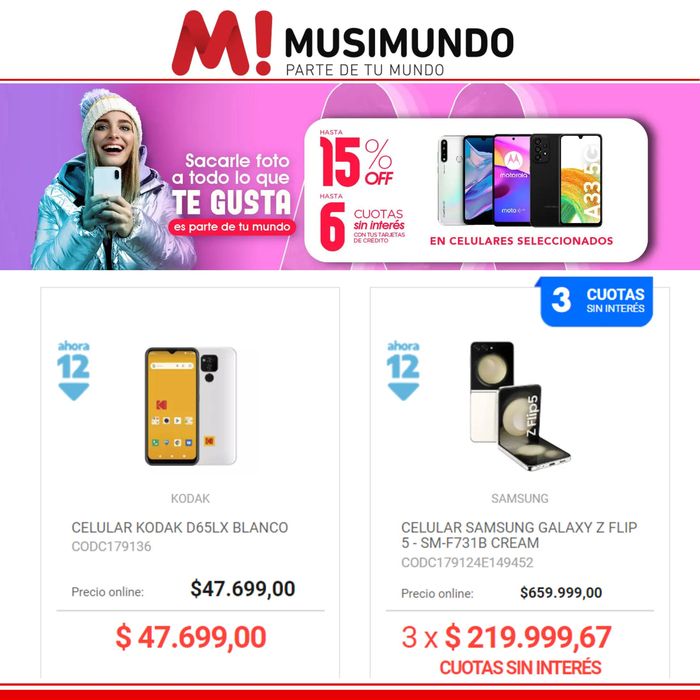 Catálogo Musimundo en Buenos Aires | Musimundo Especial Celulares | 15/9/2023 - 30/9/2023