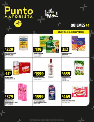 Catálogo Punto Mayorista | ¡LLEVÁ MUCHO MÁS! - QUILMES | 18/9/2023 - 24/9/2023