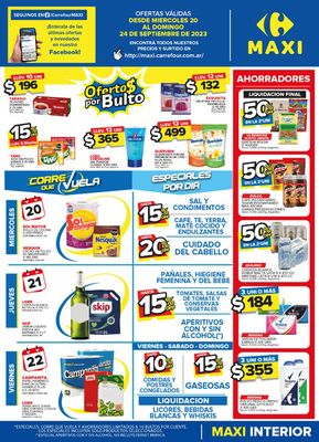Catálogo Carrefour Maxi | OFERTAS SEMANALES - INTERIOR | 20/9/2023 - 24/9/2023