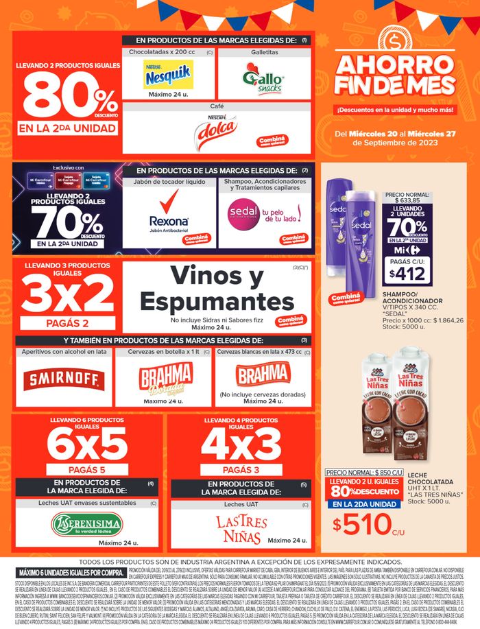 Catálogo Carrefour Market en Buenos Aires | Catálogo Ahorro a fin de mes Market | 20/9/2023 - 27/9/2023