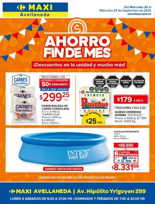 Catálogo Carrefour Maxi en Gregorio de Laferrere | AHORRO FIN DE MES | 20/9/2023 - 27/9/2023