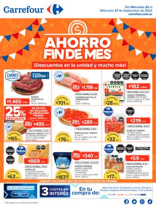 Ofertas de Hiper-Supermercados en Salta | Descuentos en la unidad y mucho más  de Carrefour | 21/9/2023 - 27/9/2023