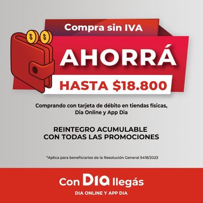 Catálogo Supermercados DIA en Buenos Aires | Compra sin iva | 22/9/2023 - 30/9/2023