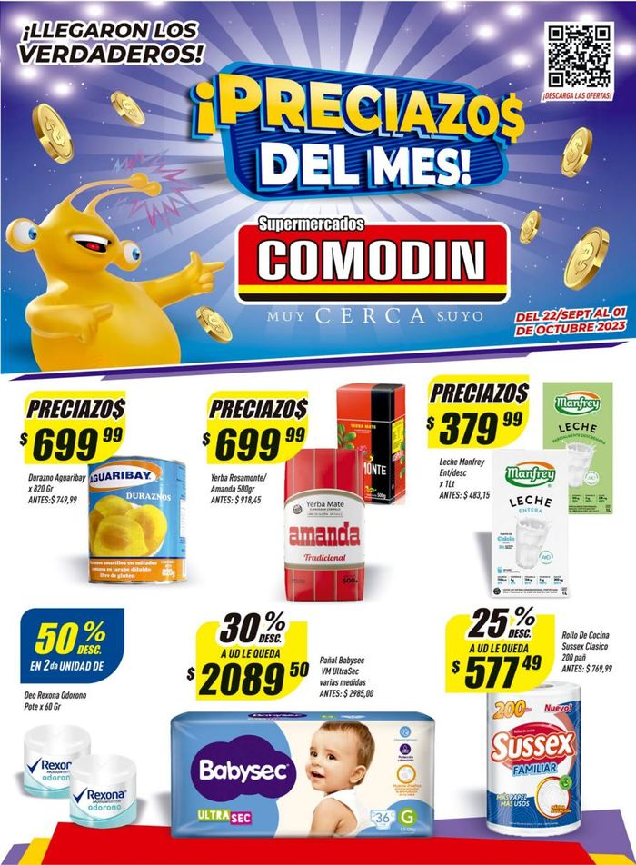 Catálogo Supermercados Comodin en San Miguel de Tucumán | Preciazos del mes | 25/9/2023 - 1/10/2023