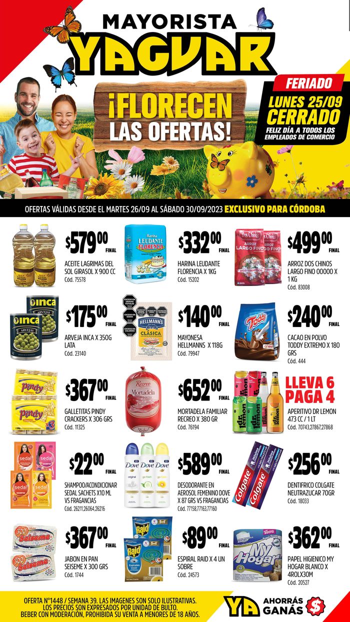 Catálogo Supermercados Yaguar | Mayorista yaguar | 25/9/2023 - 30/9/2023