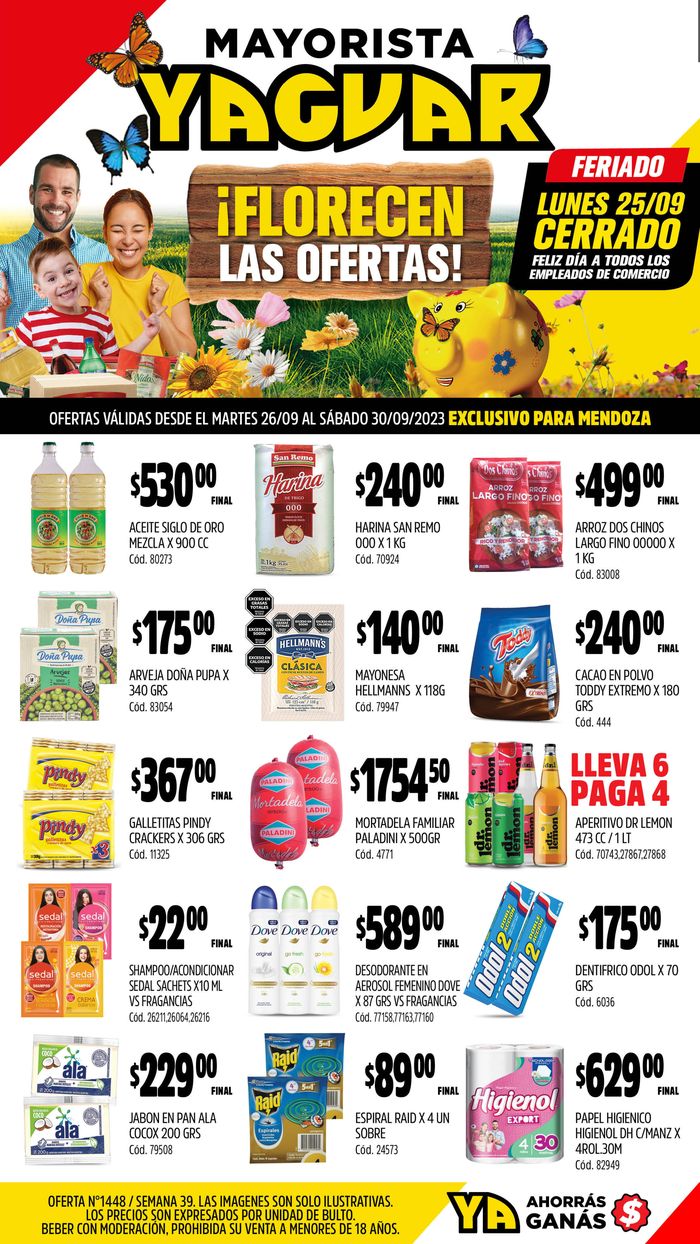 Catálogo Supermercados Yaguar en Mendoza | Mayorista yaguar | 25/9/2023 - 30/9/2023