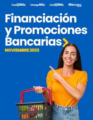 Ofertas de Electrónica y Electrodomésticos en San Miguel (Buenos Aires) | FINANCIACIÓN Y PROMOCIONES BANCARIAS NOVIEMBRE de HiperChangomas | 1/11/2023 - 30/11/2023