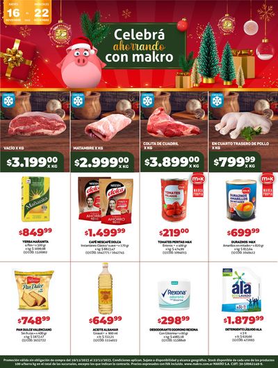 Catálogo Makro en Salta | Celebra con makro | 22/11/2023 - 20/12/2023