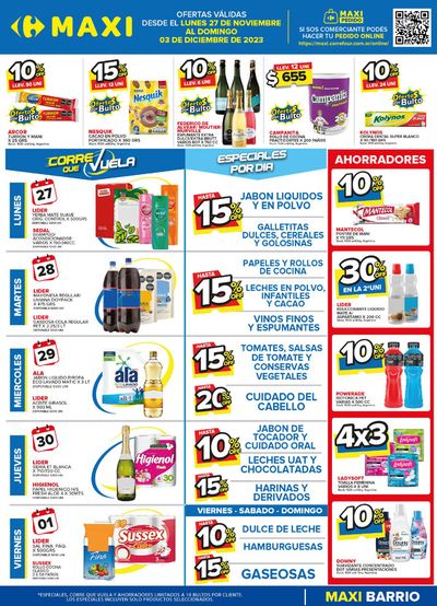 Catálogo Carrefour Maxi en Avellaneda (Buenos Aires) | OFERTAS SEMANALES - BARRIO | 27/11/2023 - 3/12/2023
