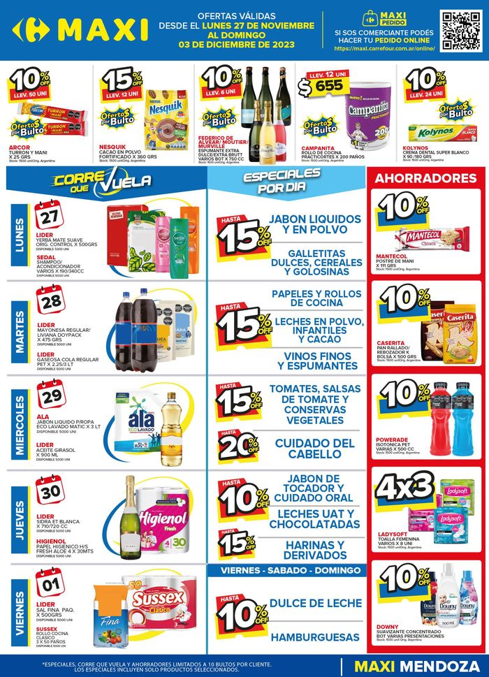 Catálogo Carrefour Maxi en Mendoza | OFERTAS SEMANALES - MENDOZA | 27/11/2023 - 3/12/2023