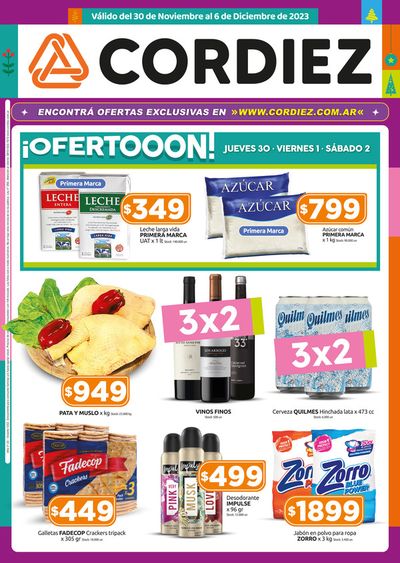 Ofertas de Hiper-Supermercados en La Falda (Córdoba) | Ofertooon Cordiez ! de Cordiez | 1/12/2023 - 6/12/2023
