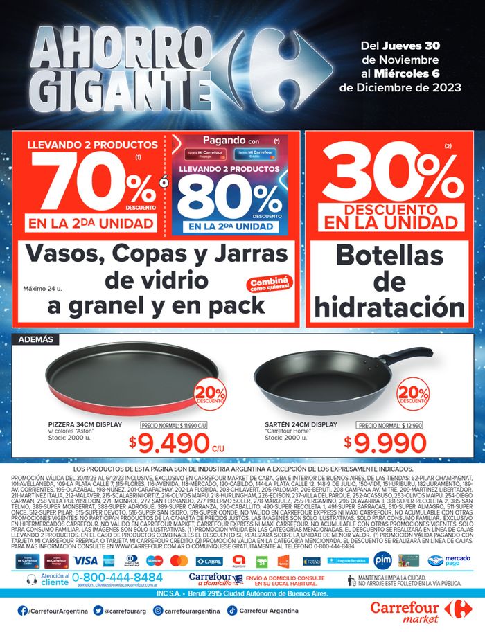 Catálogo Carrefour Market en La Plata | Catálogo Ahorro Gigante Market | 1/12/2023 - 6/12/2023
