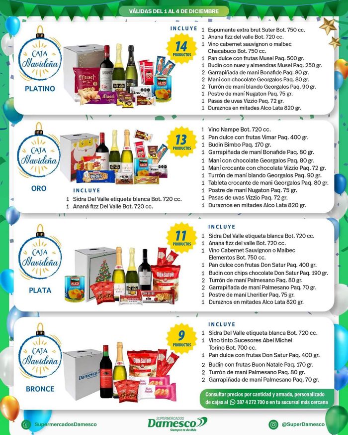 Catálogo Supermercados Damesco en Salta | Ofertas Supermercados Damesco | 4/12/2023 - 4/12/2023