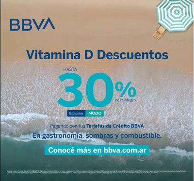 Ofertas de Bancos y Seguros en Yerba Buena (Tucumán) | Hasta 30% de reintegro de BBVA | 17/1/2024 - 31/3/2024