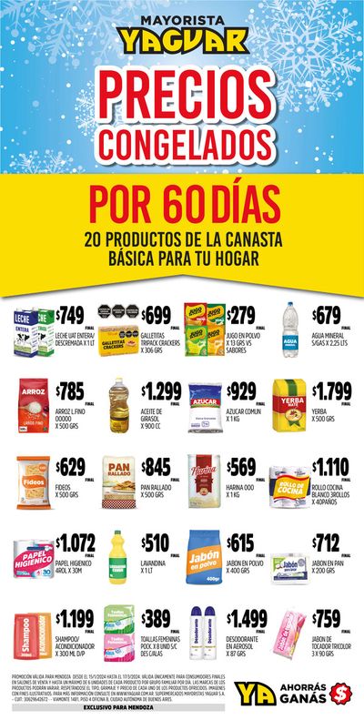 Catálogo Supermercados Yaguar en Guaymallén | Precios congelados por 60 días | 19/1/2024 - 17/3/2024
