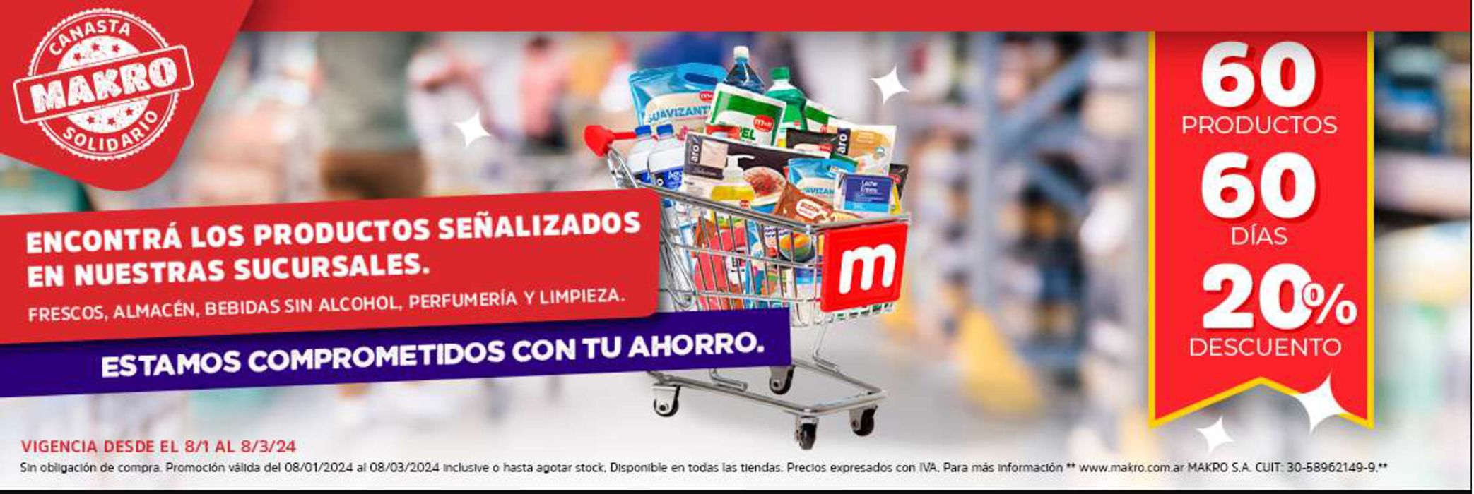 Catálogo Makro en San Miguel de Tucumán | 60 productos 60 días 20% descuento | 24/1/2024 - 8/3/2024