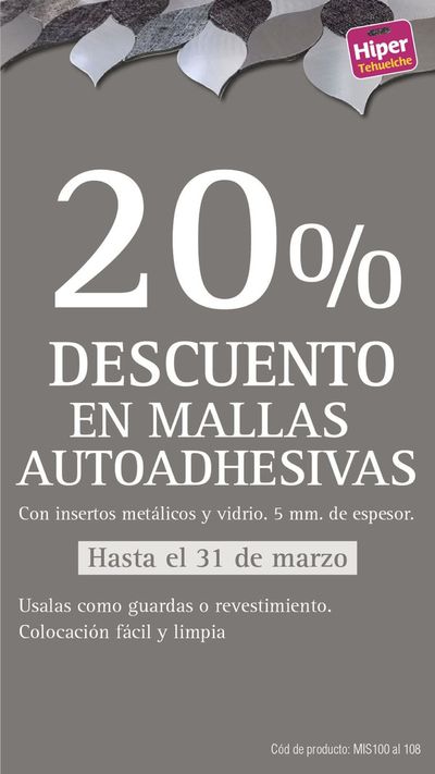 Ofertas de Hiper-Supermercados en Bahía Blanca | 20% descuento de Hipertehuelche | 1/2/2024 - 31/3/2024
