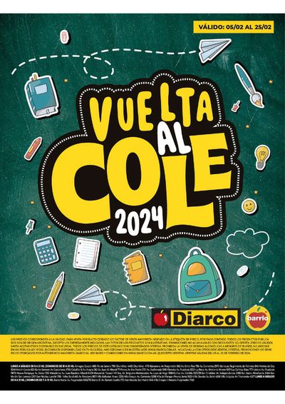 Ofertas de Hiper-Supermercados en San Martín | Vuelta al Cole Diarco Barrio al 25-02 de Diarco | 7/2/2024 - 25/2/2024