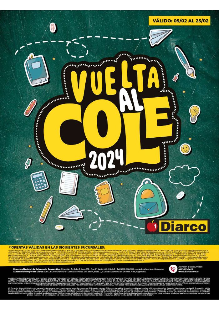 Catálogo Diarco en Añelo | Vuelta al Cole Interior 05/02 al 25/02/24 | 7/2/2024 - 25/2/2024