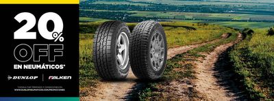 Ofertas de Autos, Motos y Repuestos en Santa Rosa (La Pampa) | 20% Off en Neumáticos de Dunlop | 12/2/2024 - 31/3/2024
