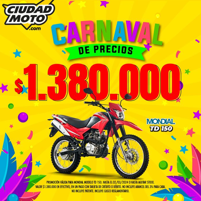 Catálogo Ciudad Moto en Quilmes | Carnaval de Precios Ciudad Moto | 12/2/2024 - 2/3/2024