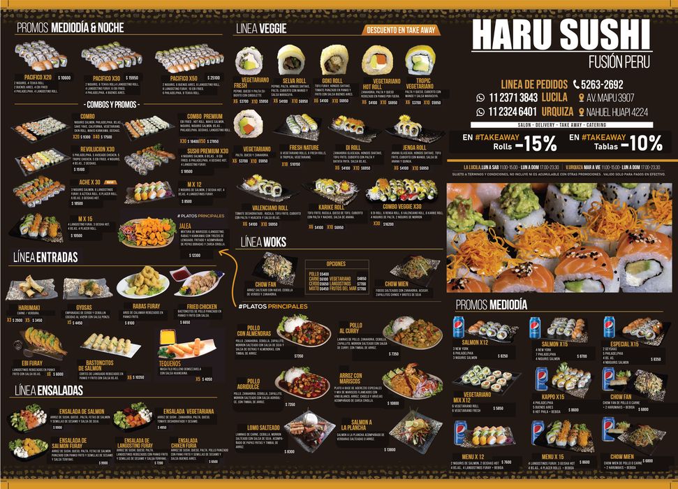 Catálogo Haru Sushi en Morón | Catálogo Haru Sushi 2024 | 13/2/2024 - 31/12/2024