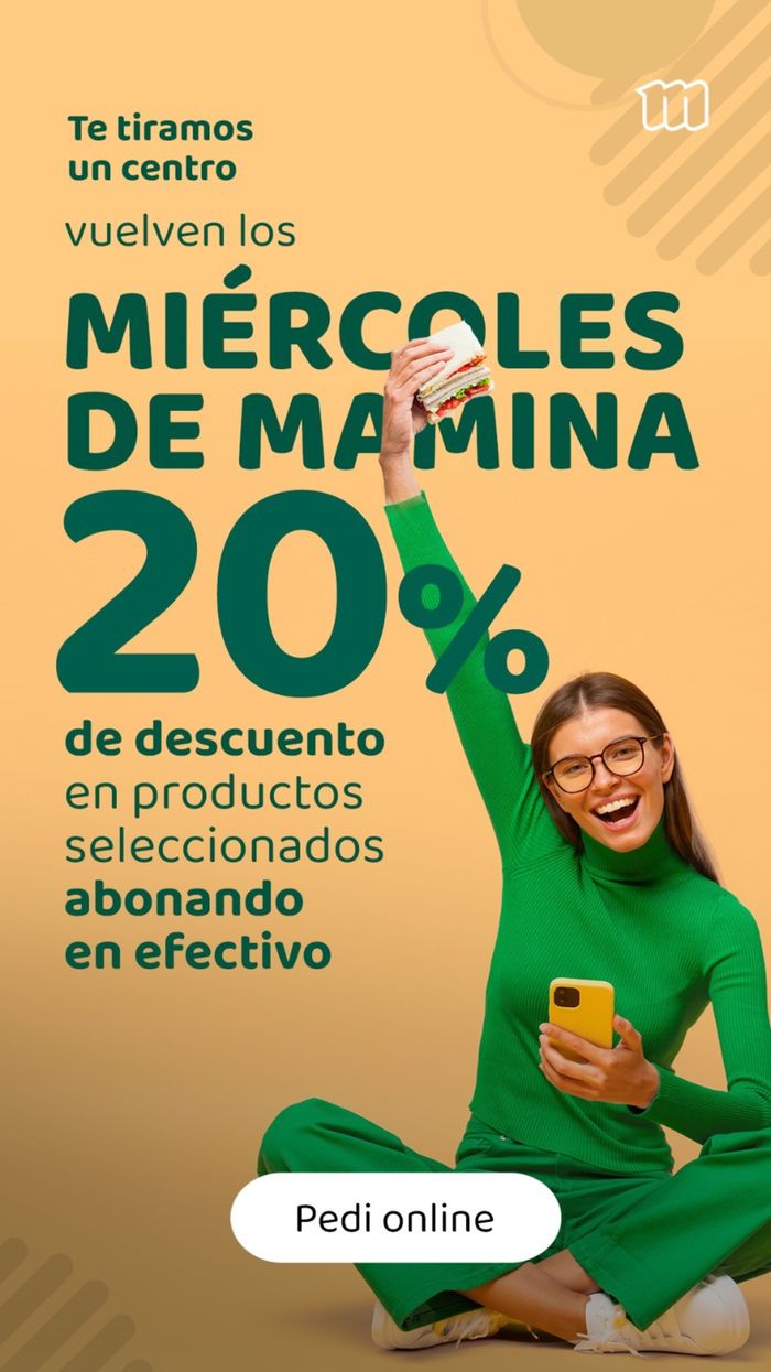 Catálogo Mamina | Miércoles de Mamina 20% de descuento | 14/2/2024 - 14/5/2024