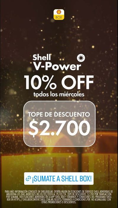 Ofertas de Autos, Motos y Repuestos en San Miguel de Tucumán | 10% OFF todos los miércoles de Shell | 14/2/2024 - 29/2/2024