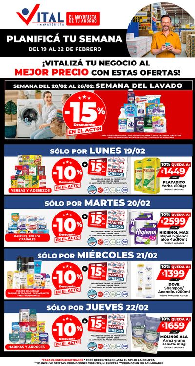 Catálogo Supermayorista Vital en Salta | ¡Planificá tu semana! | 19/2/2024 - 22/2/2024