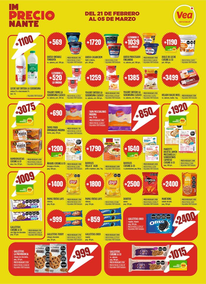 Catálogo Supermercados Vea en Lomas de Zamora | Ofertas Supermercados Vea! | 22/2/2024 - 5/3/2024