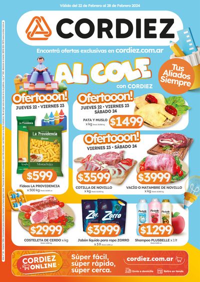 Ofertas de Hiper-Supermercados en Córdoba | Ofertas Cordiez de Cordiez | 22/2/2024 - 28/2/2024