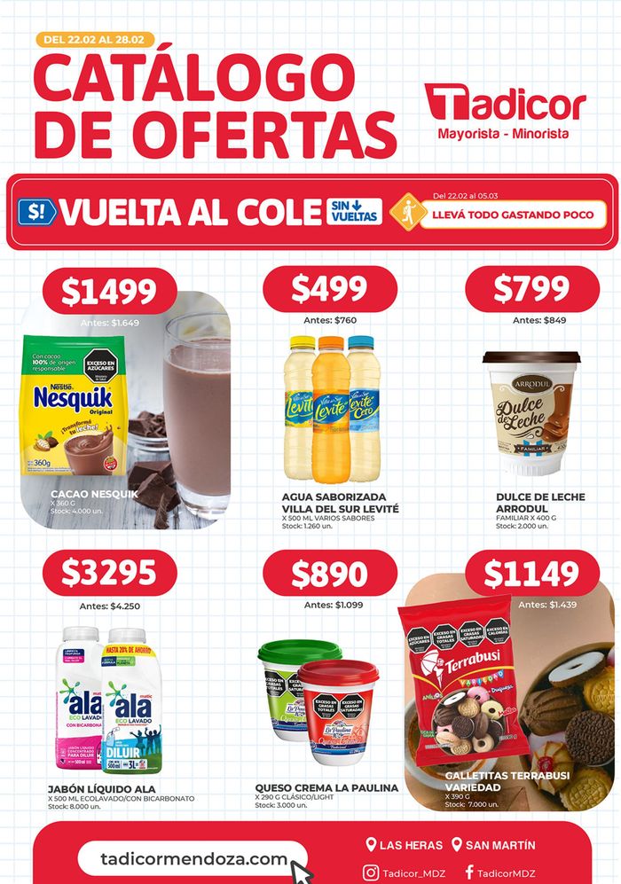 Catálogo Supermercados Tadicor en Las Heras (Mendoza) | Ofertas Supermercados Tadicor | 22/2/2024 - 28/2/2024