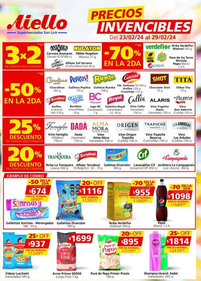 Catálogo Supermercados Aiello | Ofertas Supermercados Aiello  | 23/2/2024 - 29/2/2024