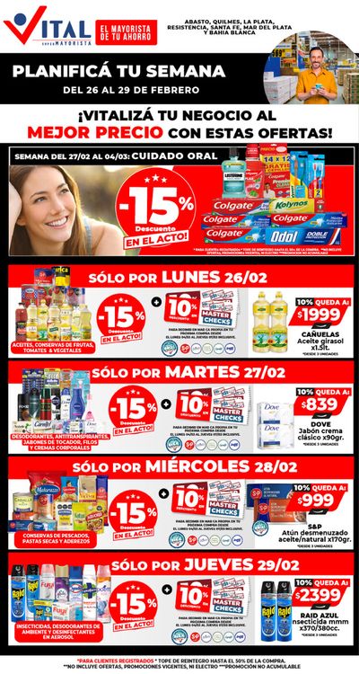 Ofertas de Hiper-Supermercados en Martínez | ¡Planificá tu semana! de Supermayorista Vital | 26/2/2024 - 29/2/2024