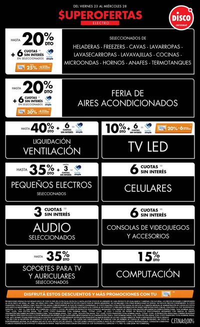 Catálogo Disco en Córdoba | Superofertas Disco en electro | 26/2/2024 - 28/2/2024