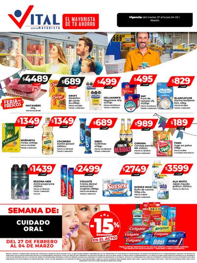 Ofertas de Hiper-Supermercados en La Paternal | ¡Ahorrá y Disfrutá! Abasto de Supermayorista Vital | 27/2/2024 - 4/3/2024