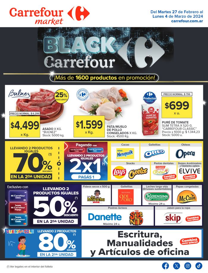 Catálogo Carrefour Market en Santa Rosa (La Pampa) | Catálogo Black - Carrefour Market | 27/2/2024 - 4/3/2024