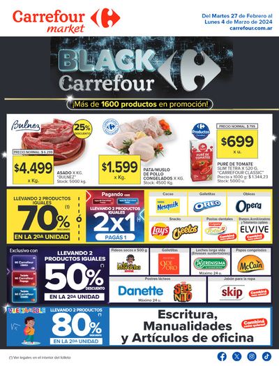 Ofertas de Hiper-Supermercados en Santa Fe | Catálogo Black - Carrefour Market de Carrefour Market | 27/2/2024 - 4/3/2024