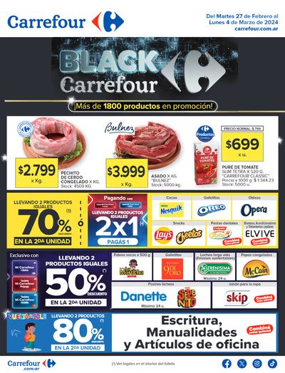 Ofertas de Hiper-Supermercados en La Paternal | Catálogo Black Carrefour Hiper de Carrefour | 27/2/2024 - 4/3/2024