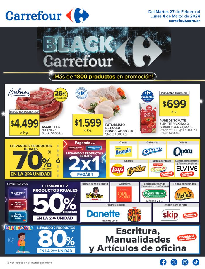 Catálogo Carrefour en San Miguel de Tucumán | Catálogo Black Carrefour Hiper! | 27/2/2024 - 4/3/2024