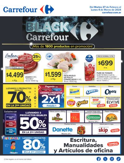 Ofertas de Hiper-Supermercados en Villa Carlos Paz | Catálogo Black Carrefour Hiper! de Carrefour | 27/2/2024 - 4/3/2024