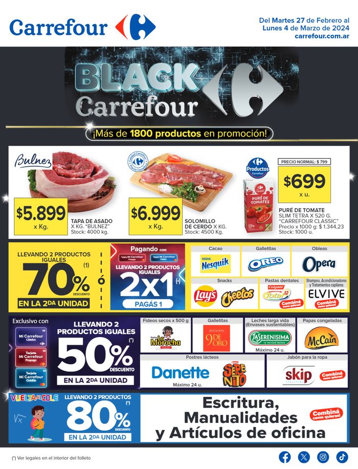 Catálogo Carrefour en San Carlos de Bariloche | Catálogo Black Carrefour - Hiper | 27/2/2024 - 4/3/2024
